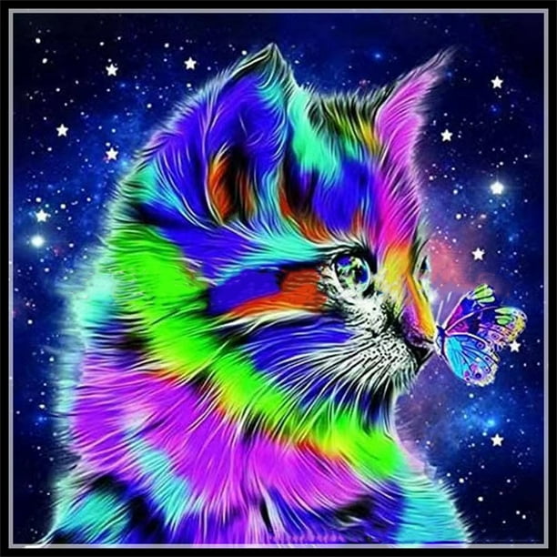 Diamond Painting 5D Full Drill Art Craft Cross Stitch Cat Kits Embroidery Decor Diamond Painting 5D Full Drill Art Craft Cross Stitch Cat Kits Embroidery Decor